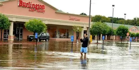 Flooding at a store