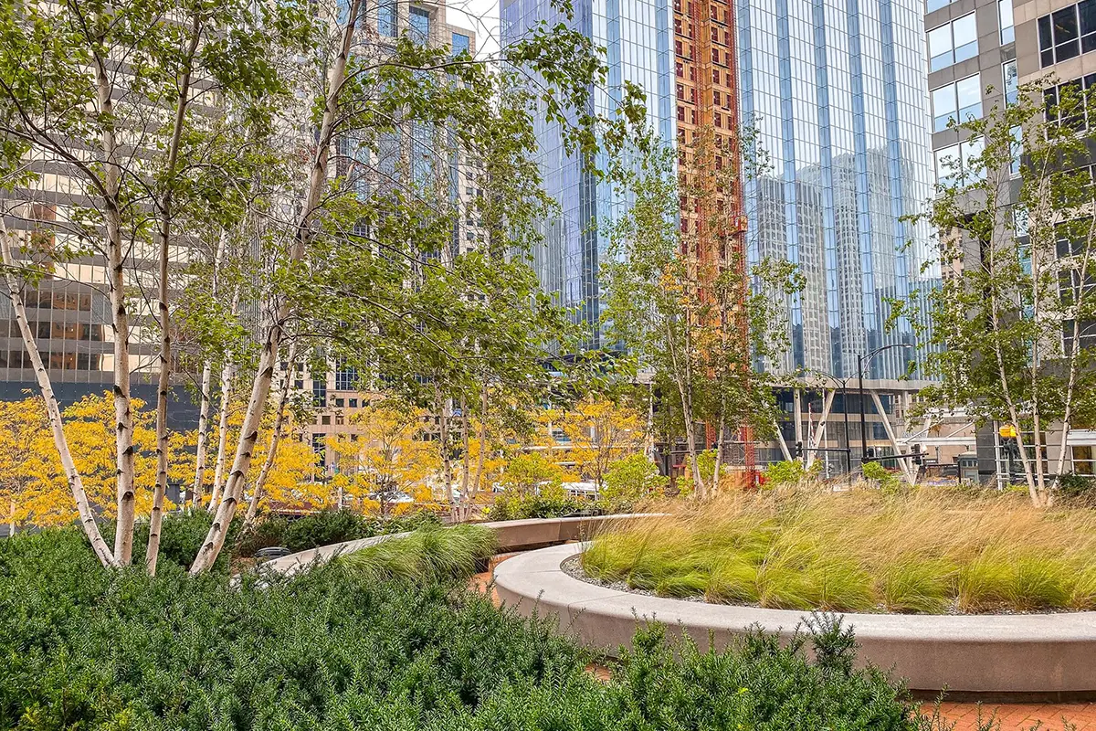 Buildings and garden